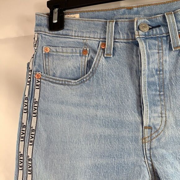 Levi’s 501 high waisted side logo Big E jeans - Picture 4 of 16